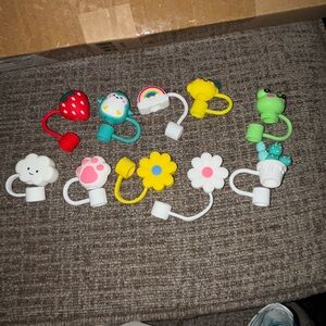 Cute Assorted straw covers to keep the cooties off your straw!